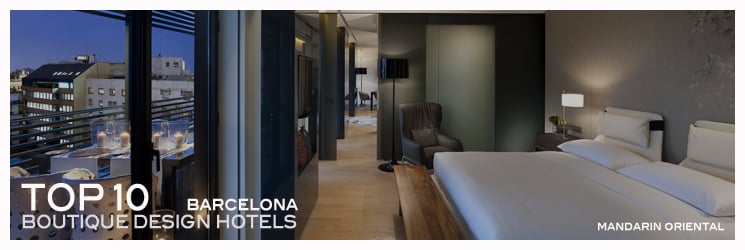 Top 10 boutique Designhotels Barcelona