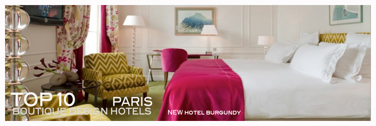 Top 10 boutique Designhotels Paris