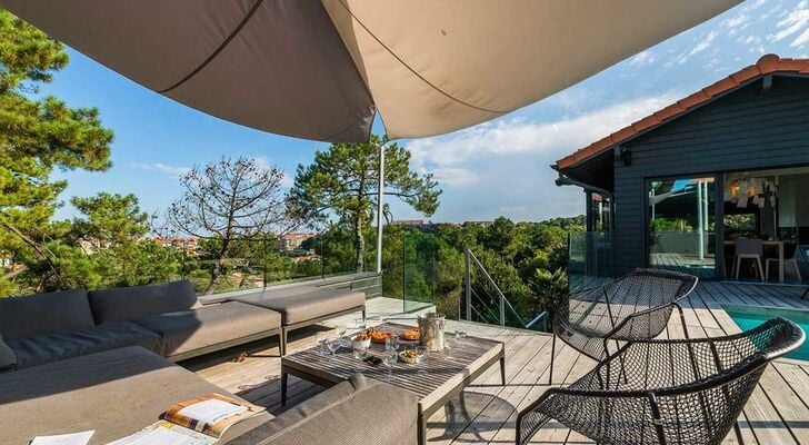 MILADY KEYWEEK Villa with Pool Fireplace Ocean Views in Biarritz