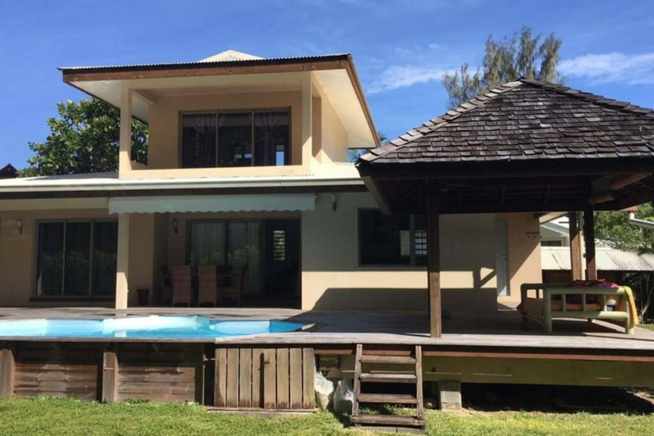 Moorea Temae Villa walking dist beach and golf