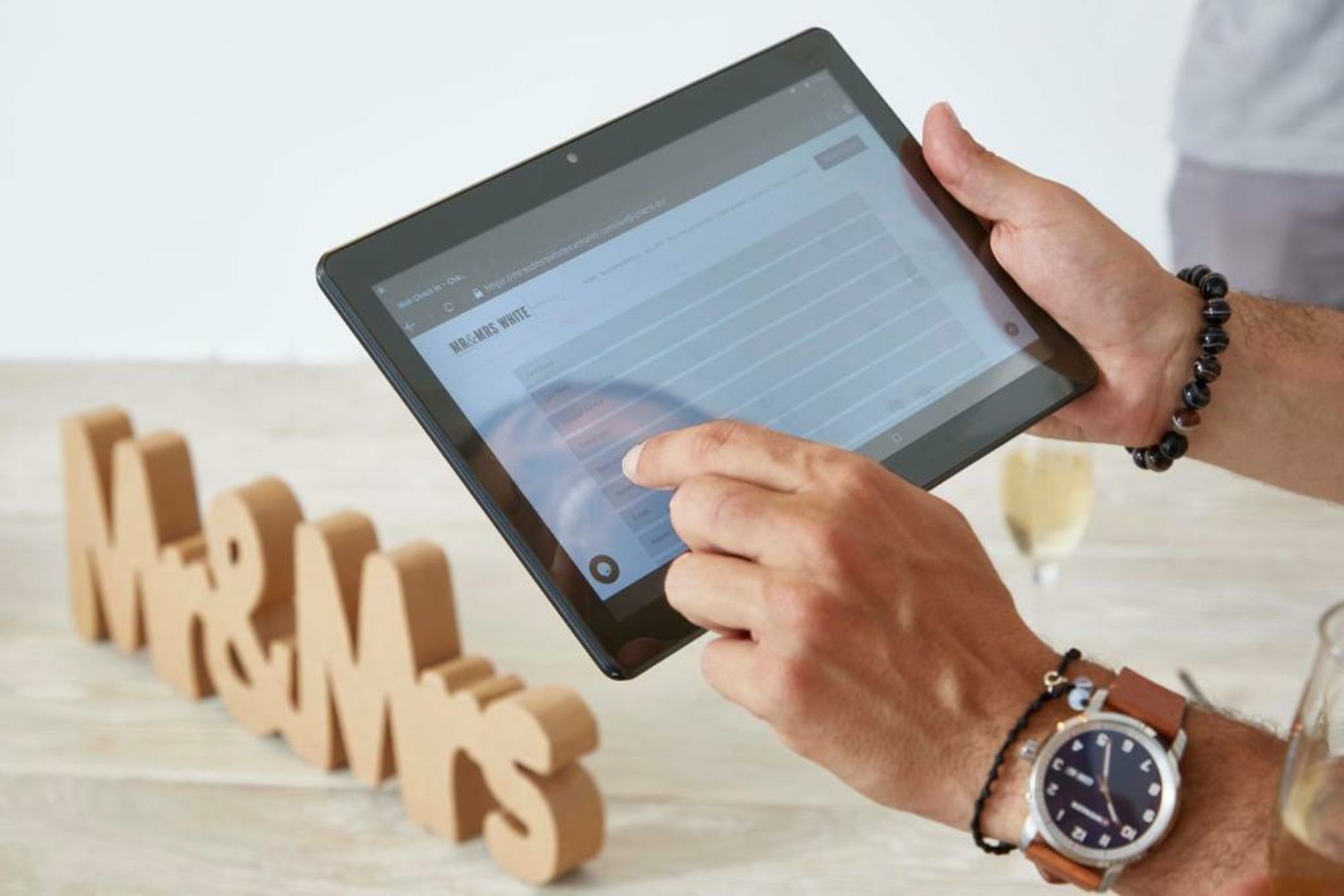 Mr and Mrs White Santorini