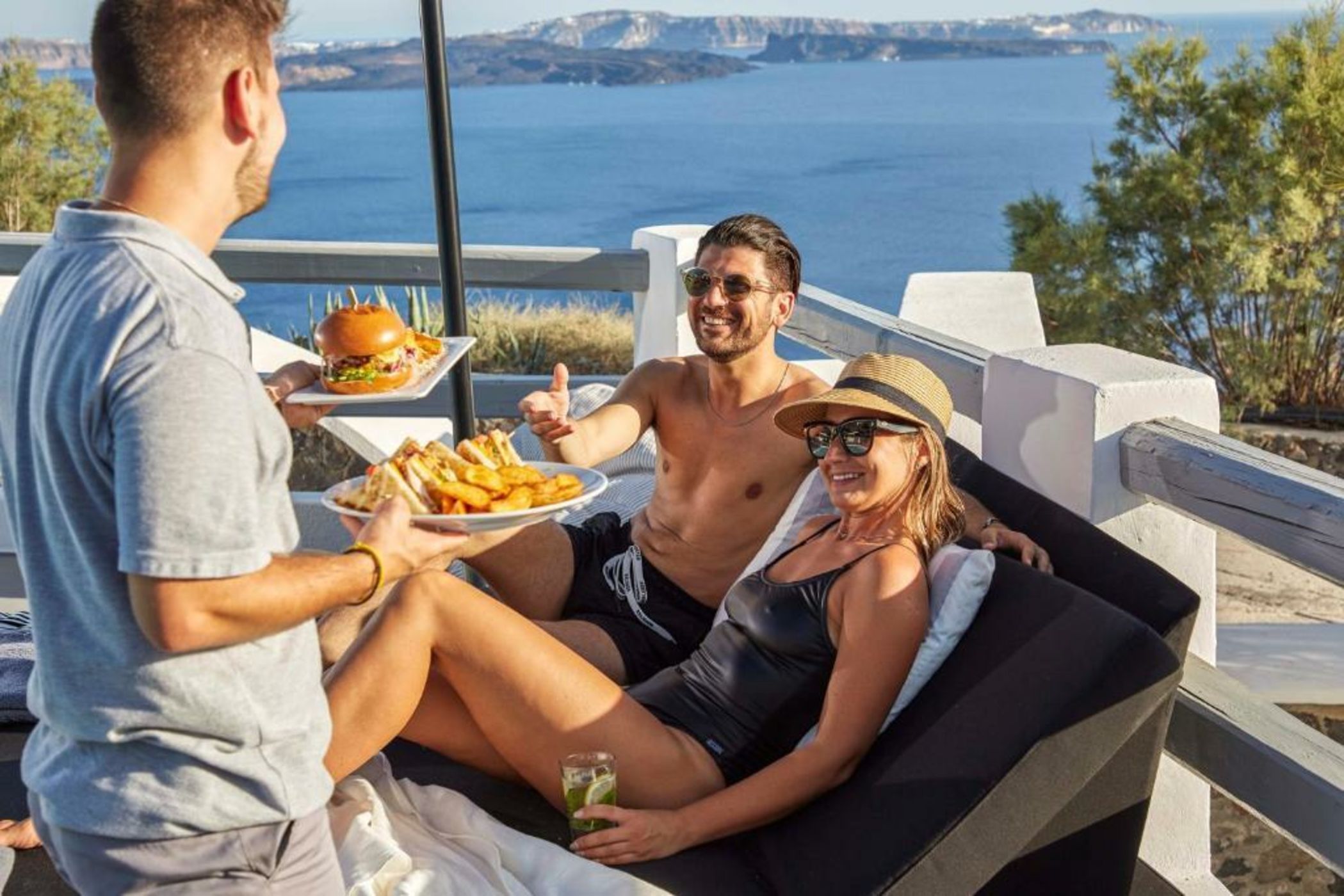 Mr and Mrs White Santorini