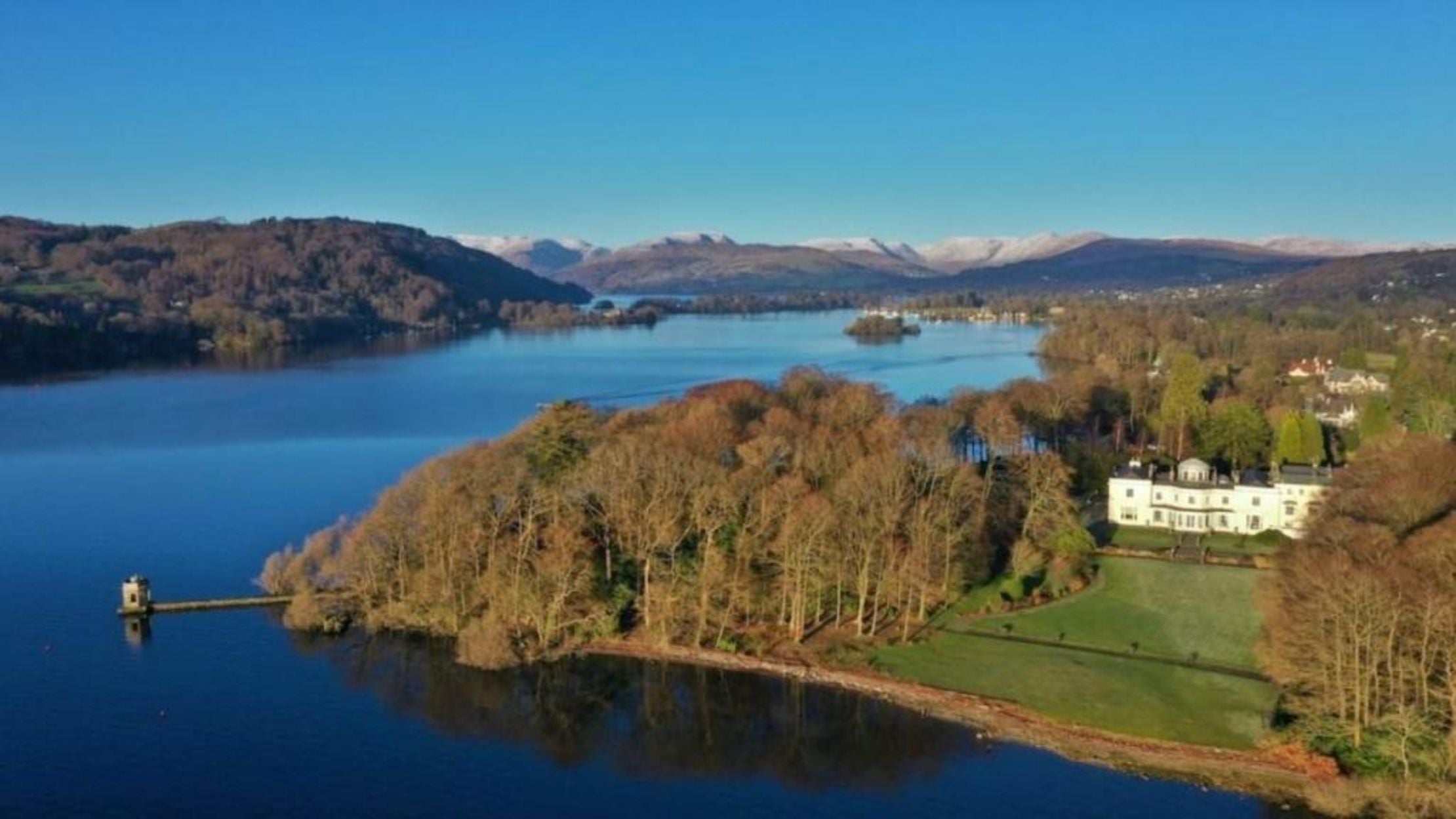 Storrs Hall Hotel on the shore of Lake Windermere
