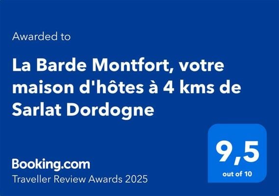 La Barde Montfort, votre maison d'hôtes à 4 kms de Sarlat Dordogne