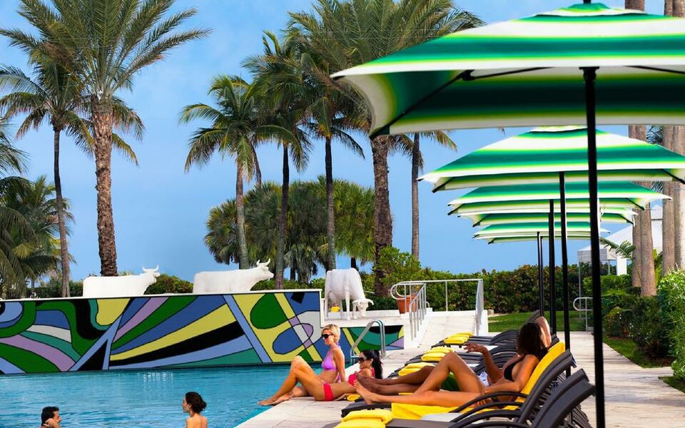 Collins Avenue Miami Beach Florida Vereinigte Staaten Collins Avenue Miami Beach Florida Vereinigte Staaten